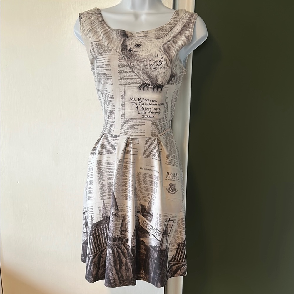 Hot Dame - Harry Potter Book Print Dress